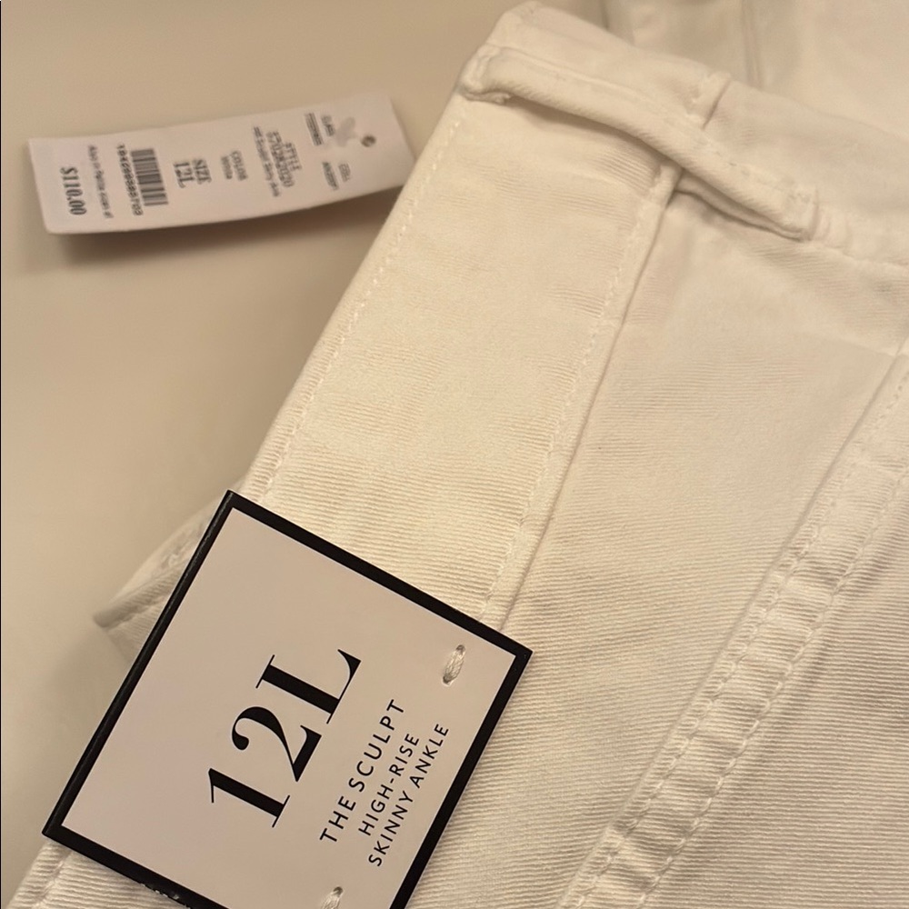 White Skinny Ankle Jeans